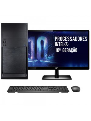 Computador Skill Completo Intel 10ª Geração G5900  Monitor 21.5 8GB DDR4  SSD 120GB