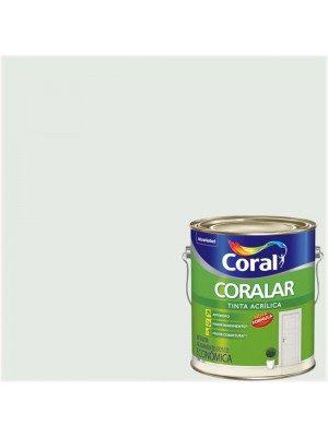 Kit Tinta Acrílica Coralar Branco Neve 3,6 Litros Coral + Jogo de Pintura Antirrespingo com 3 Peças Pincéis Atlas + Lona Plástica 5 x 4 Metros Plasitap