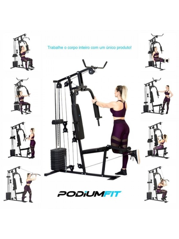 Estação De Musculação Academia Podiumfit Me100 - 50kg