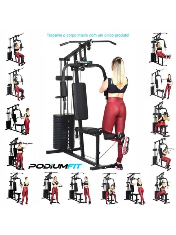 Estação De Musculação Academia Podiumfit Me200 - 65kg
