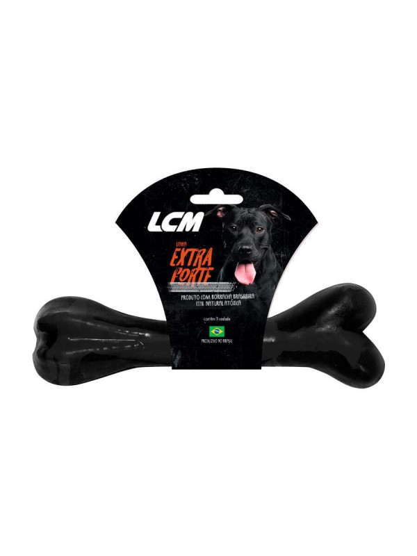 Brinquedo Osso Borracha Extra Forte LCM para Cães Grande