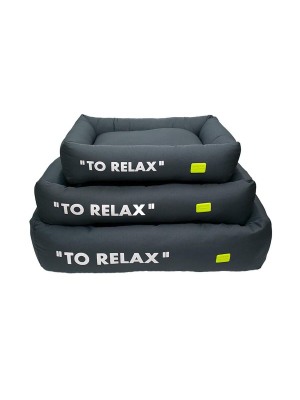 Cama Lisa Retangular Microfibra Urban Puppy para Cães e Gatos Cinza