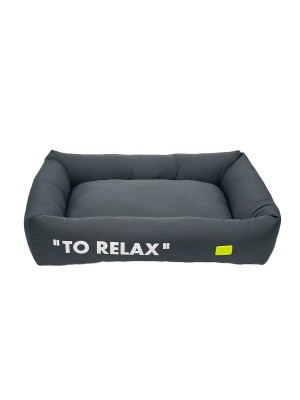 Cama Lisa Retangular Microfibra Urban Puppy para Cães e Gatos Cinza