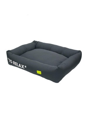 Cama Lisa Retangular Microfibra Urban Puppy para Cães e Gatos Cinza