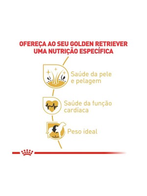 Ração Royal Canin Golden Retriever - Cães Adultos - 12kg