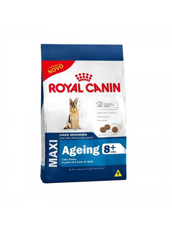 Ração Royal Canin Maxi 8+ Cães Adultos - 15kg