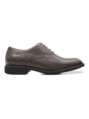 Sapato Casual Samello Derby Em Couro Masculino - Café