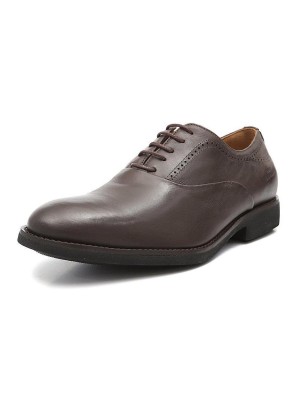 Sapato Casual Samello Derby Em Couro Masculino - Café